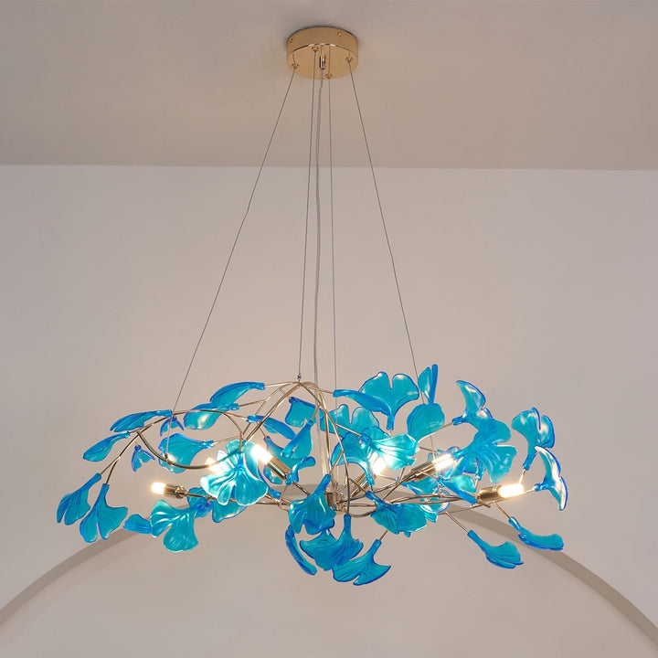 Acrylic Ginkgo Leaf Chandelier - Vakkerlight