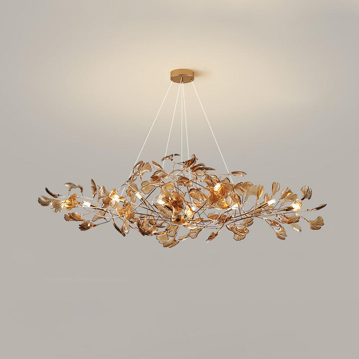 Acrylic Ginkgo Leaf Chandelier - Vakkerlight