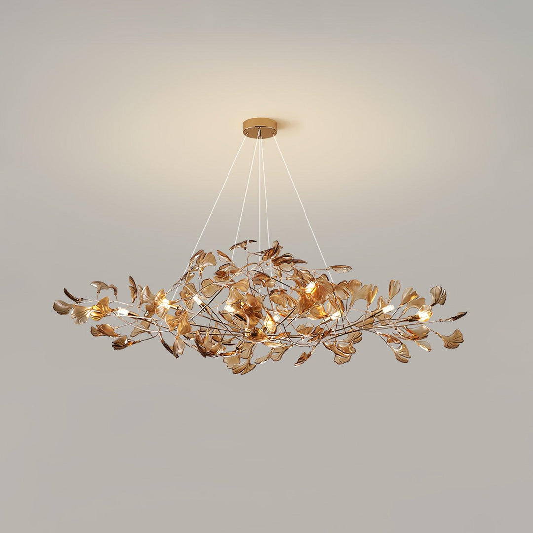 Acrylic Ginkgo Leaf Chandelier - Vakkerlight