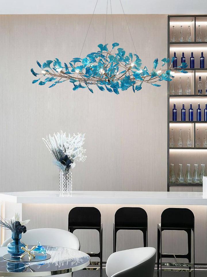 Acrylic Ginkgo Leaf Chandelier - Vakkerlight