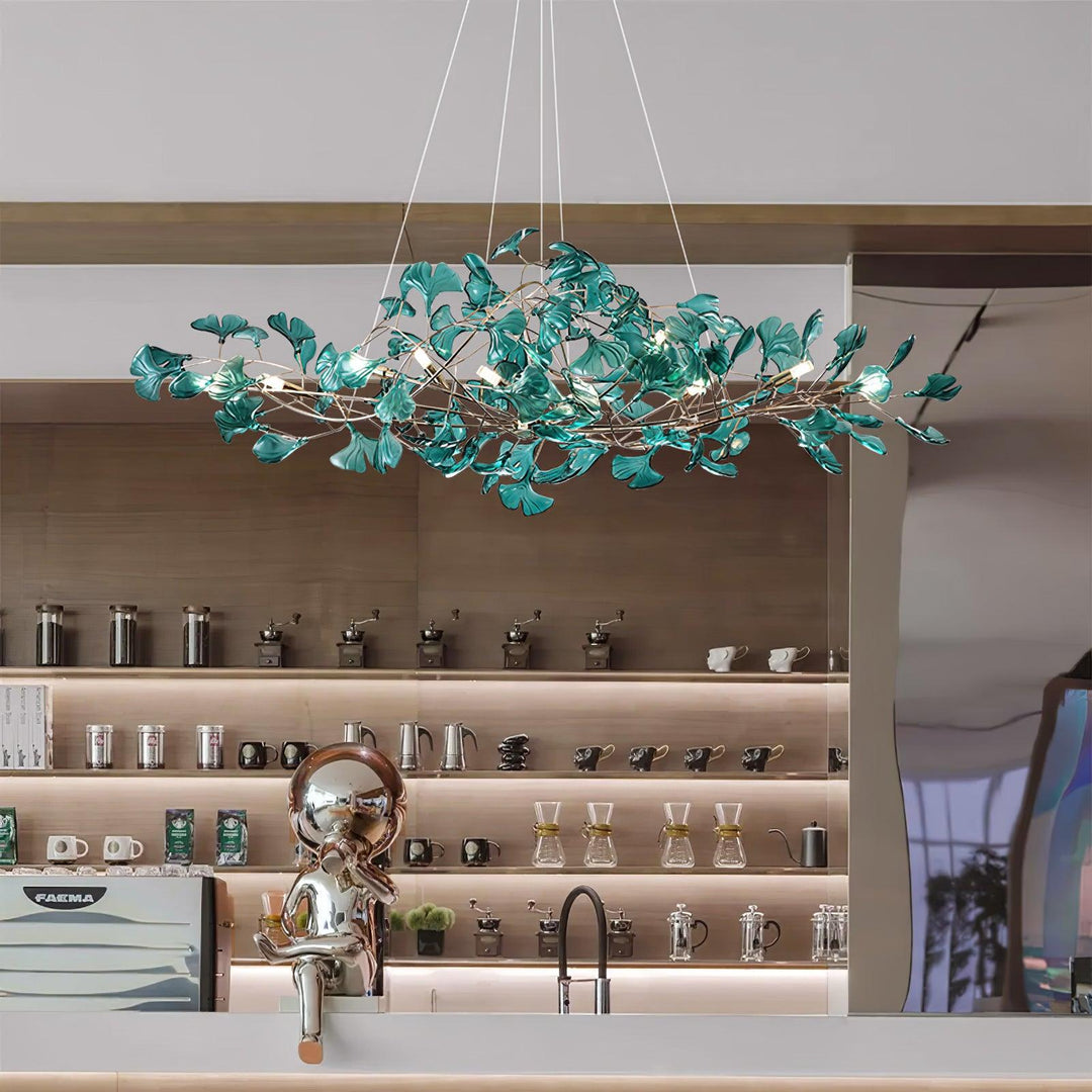 Acrylic Ginkgo Leaf Chandelier - Vakkerlight