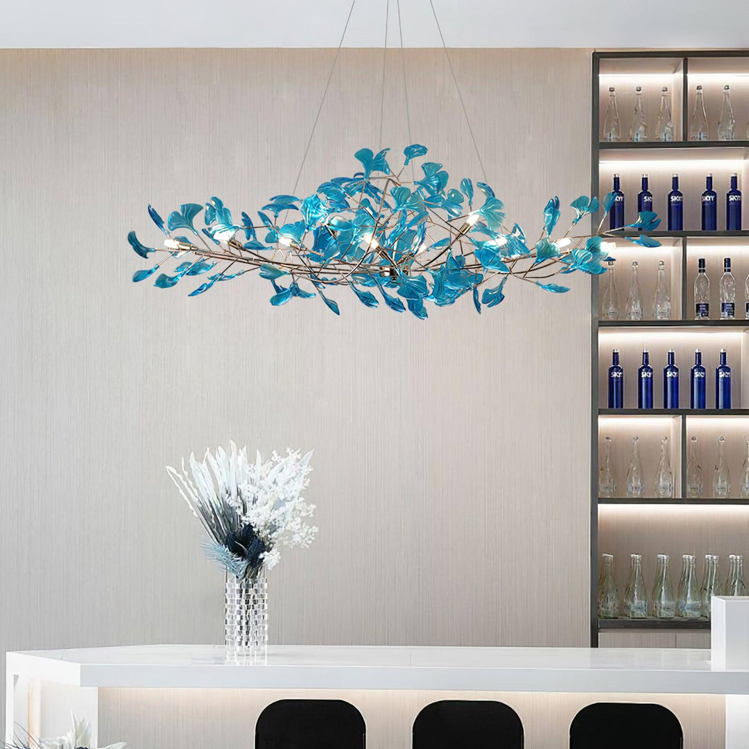 Acrylic Ginkgo Leaf Chandelier - Vakkerlight