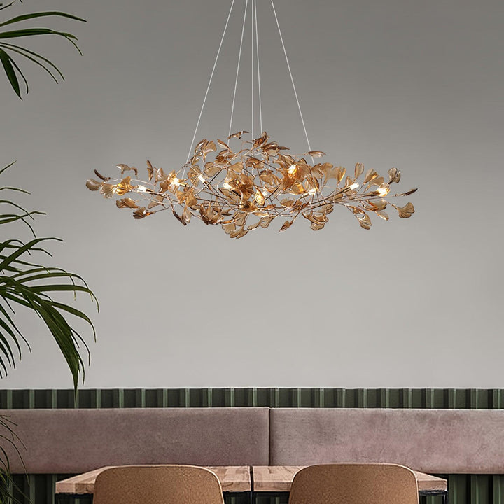 Acrylic Ginkgo Leaf Chandelier - Vakkerlight