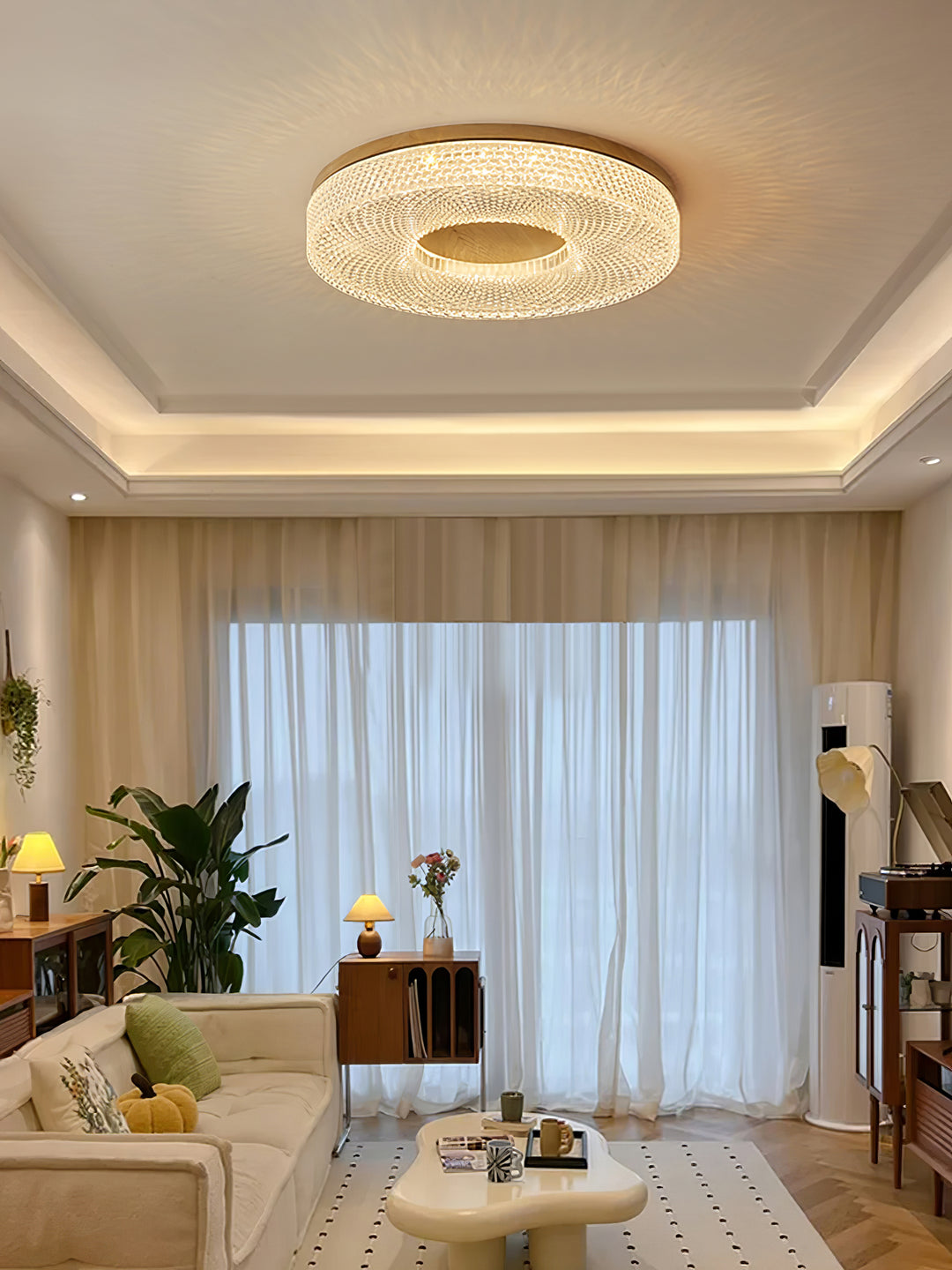 Acrylic Halo Round Ceiling Light - Vakkerlight