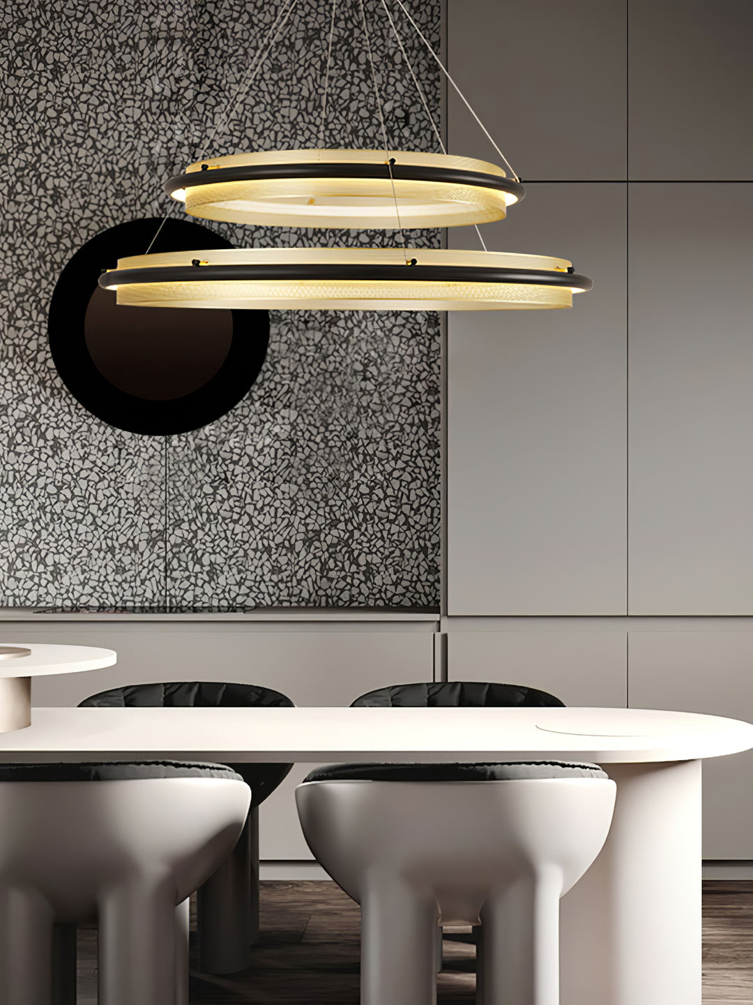 Acrylic LED Round Chandelier - Vakkerlight