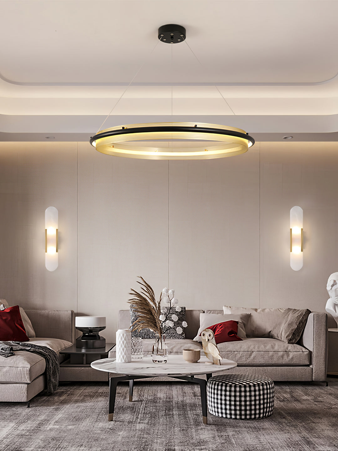 Acrylic LED Round Chandelier - Vakkerlight