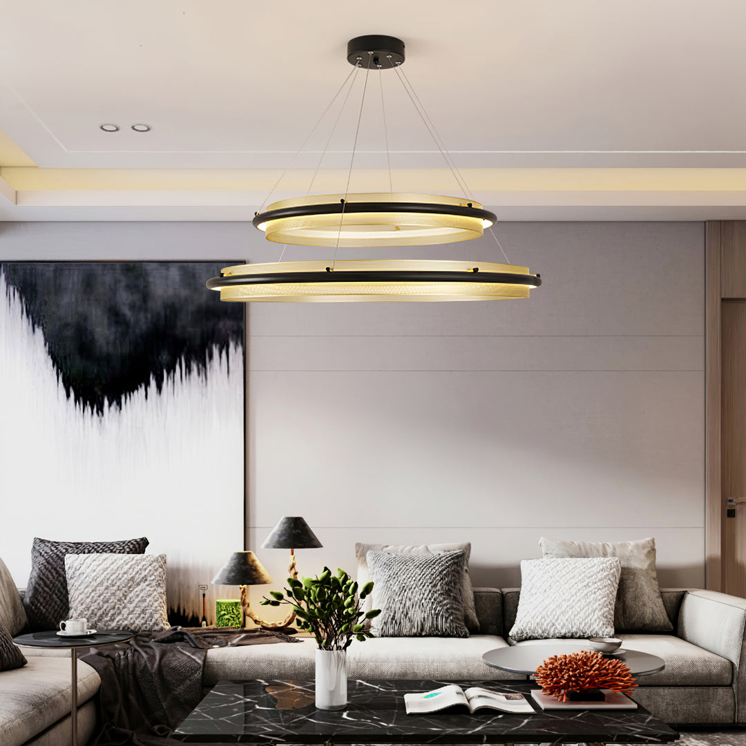 Acrylic LED Round Chandelier - Vakkerlight