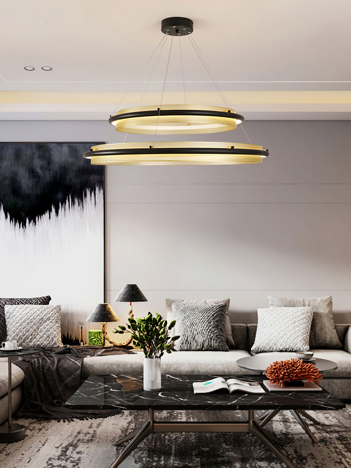 Acrylic LED Round Chandelier - Vakkerlight