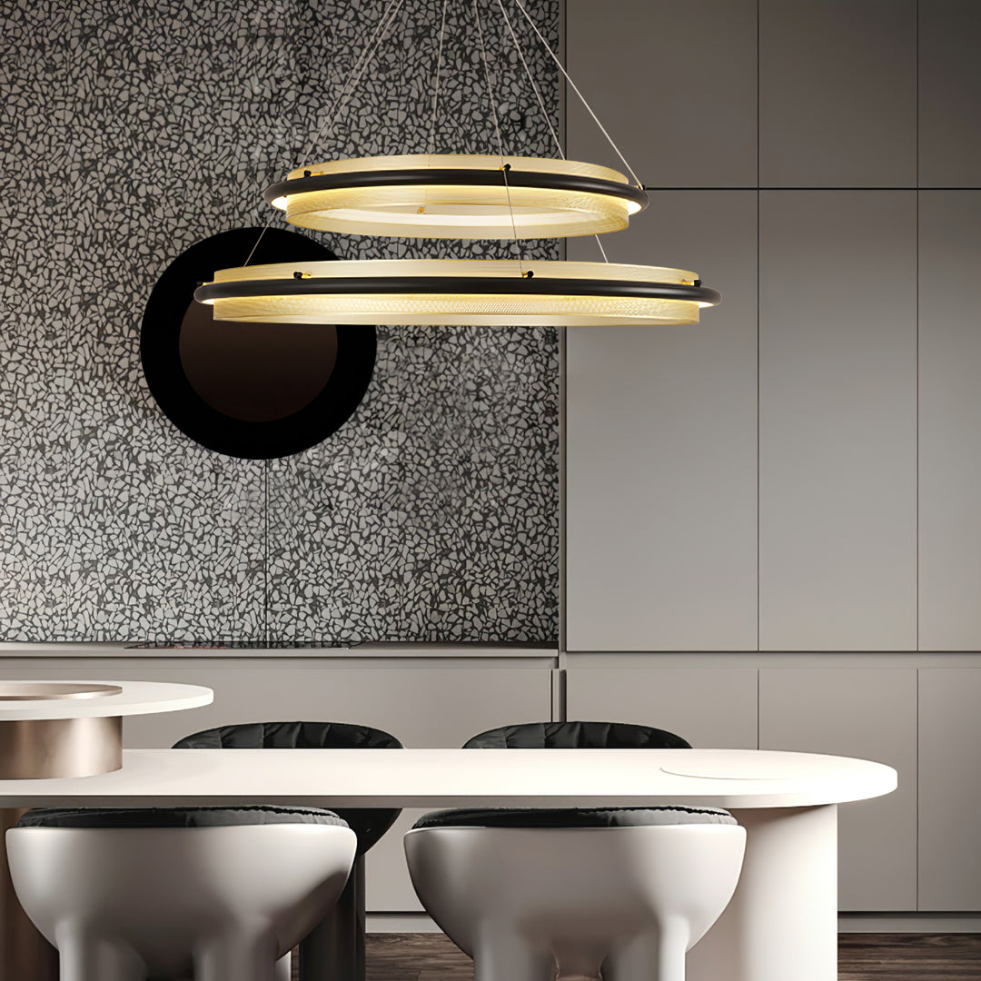 Acrylic LED Round Chandelier - Vakkerlight