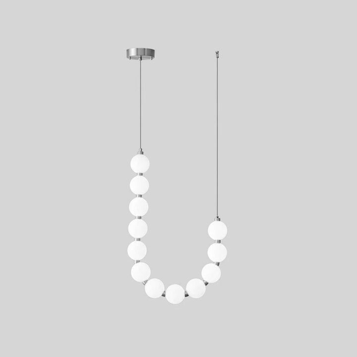 Acrylic Pearl Necklace Chandelier - Vakkerlight