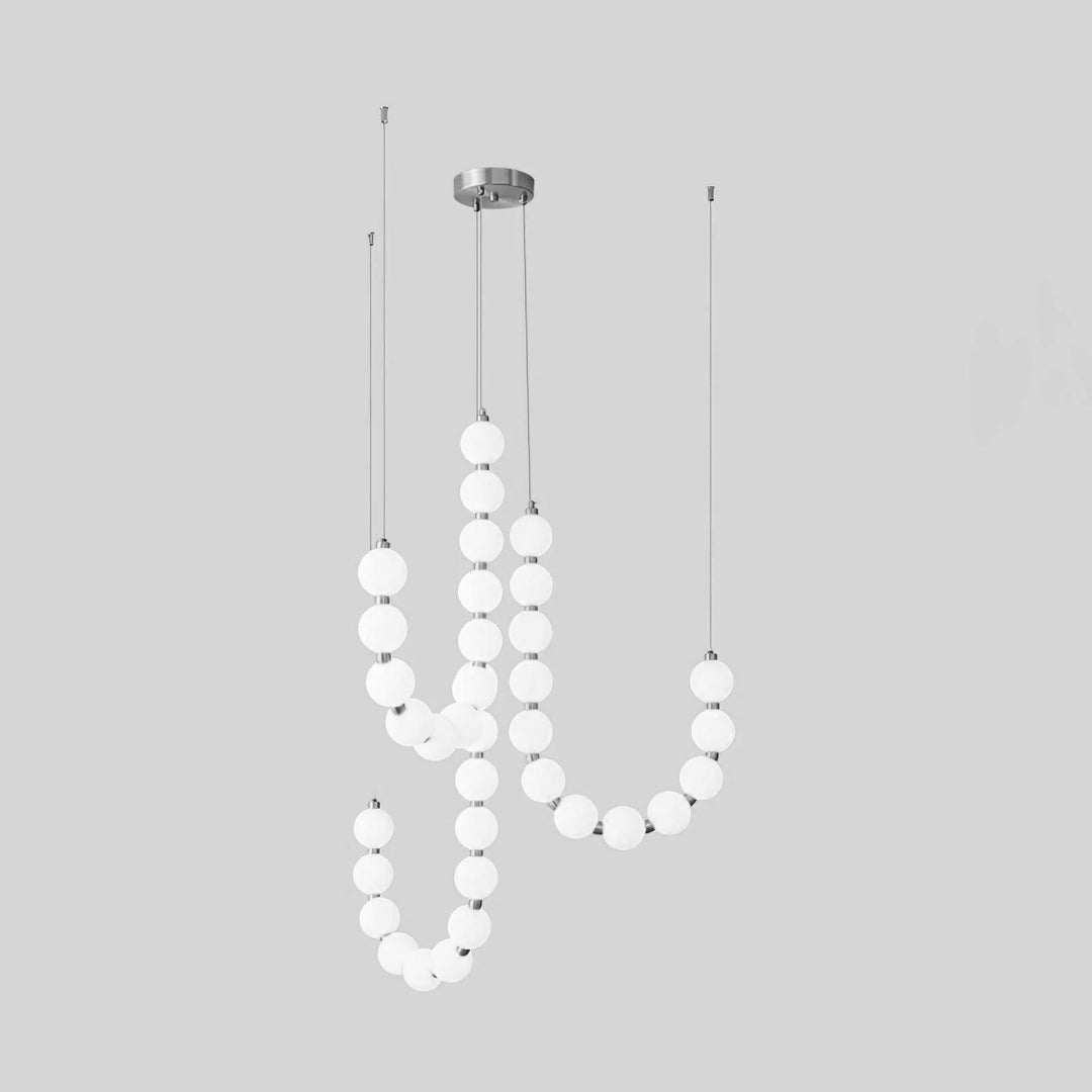 Acrylic Pearl Necklace Chandelier - Vakkerlight