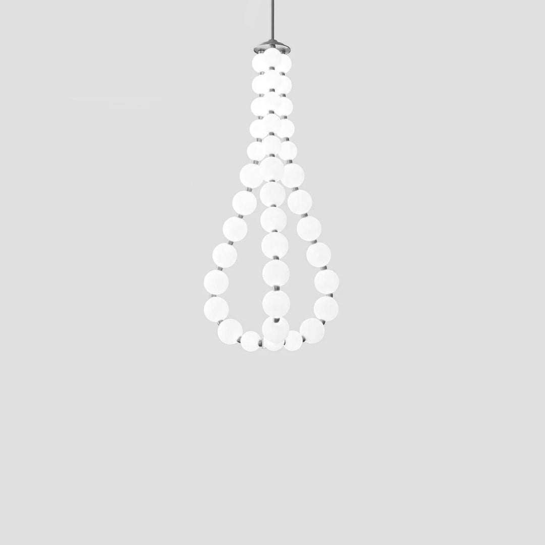 Acrylic Pearl Necklace Chandelier - Vakkerlight