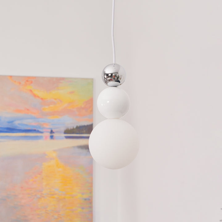 Acryl hanglamp met drie ballen