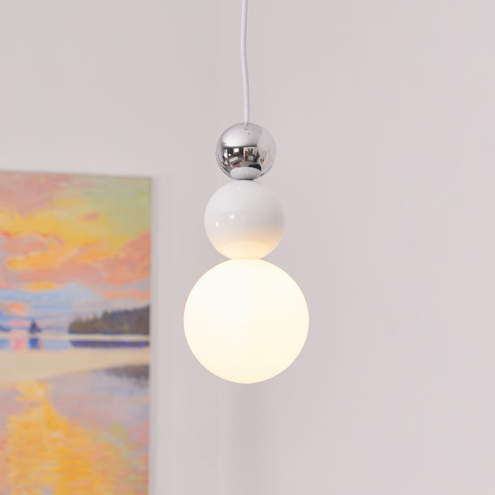 Acryl hanglamp met drie ballen