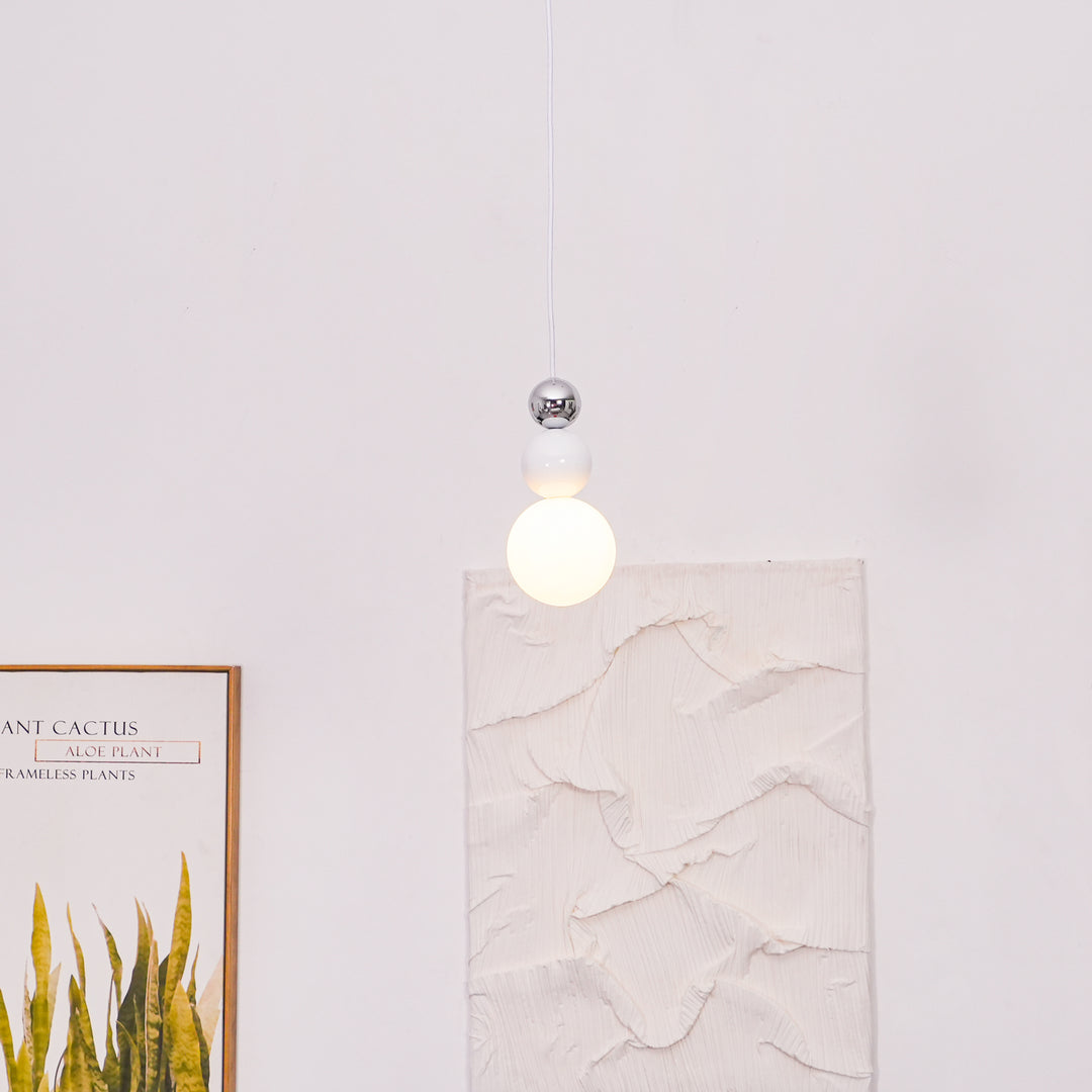 Acryl hanglamp met drie ballen