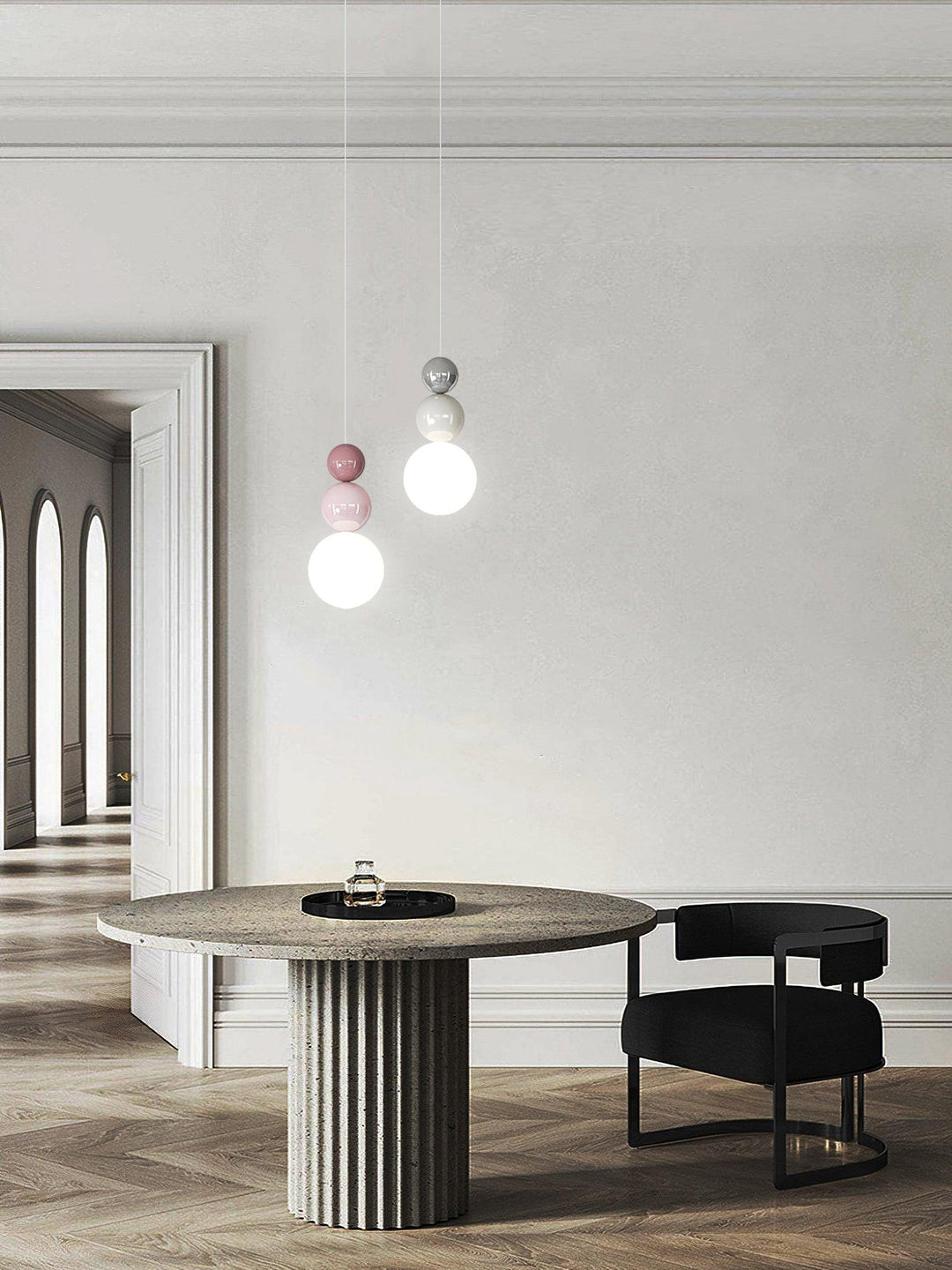 Acrylic Three Ball Pendant Lamp - Vakkerlight