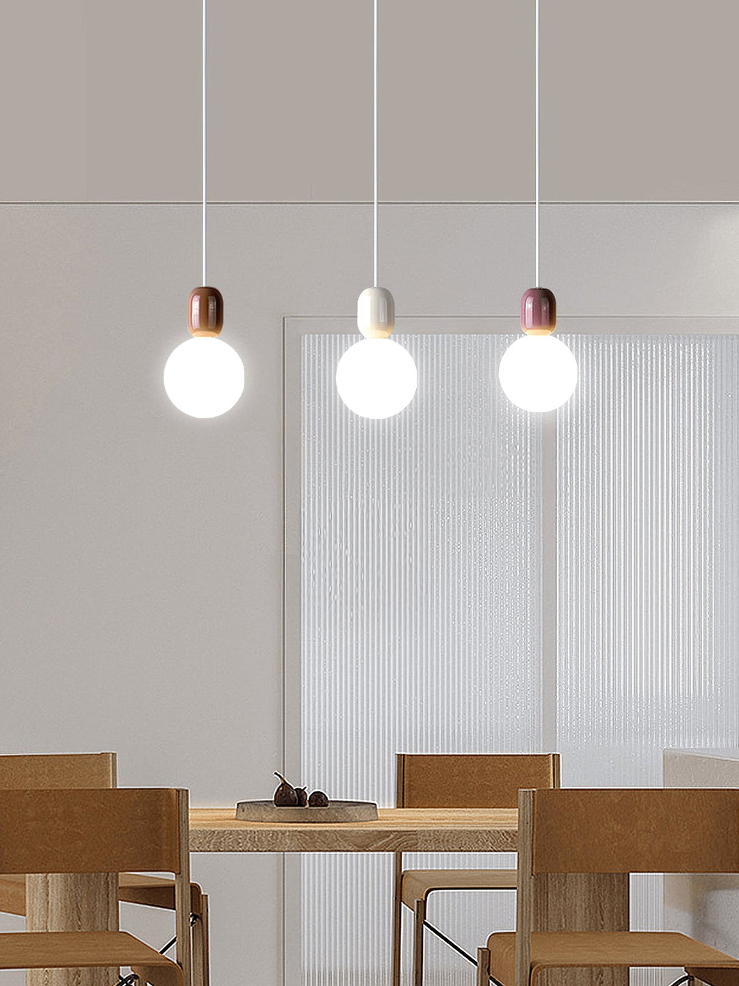 Acrylic Two Ball Pendant Light - Vakkerlight