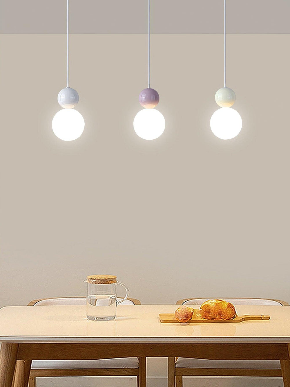 Acrylic Two Ball Pendant Light - Vakkerlight