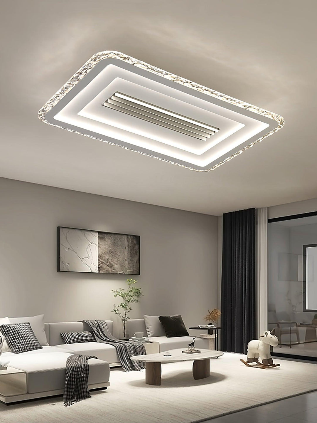 Acrylic Ultrathin Rectangle Ceiling Lamp - Vakkerlight