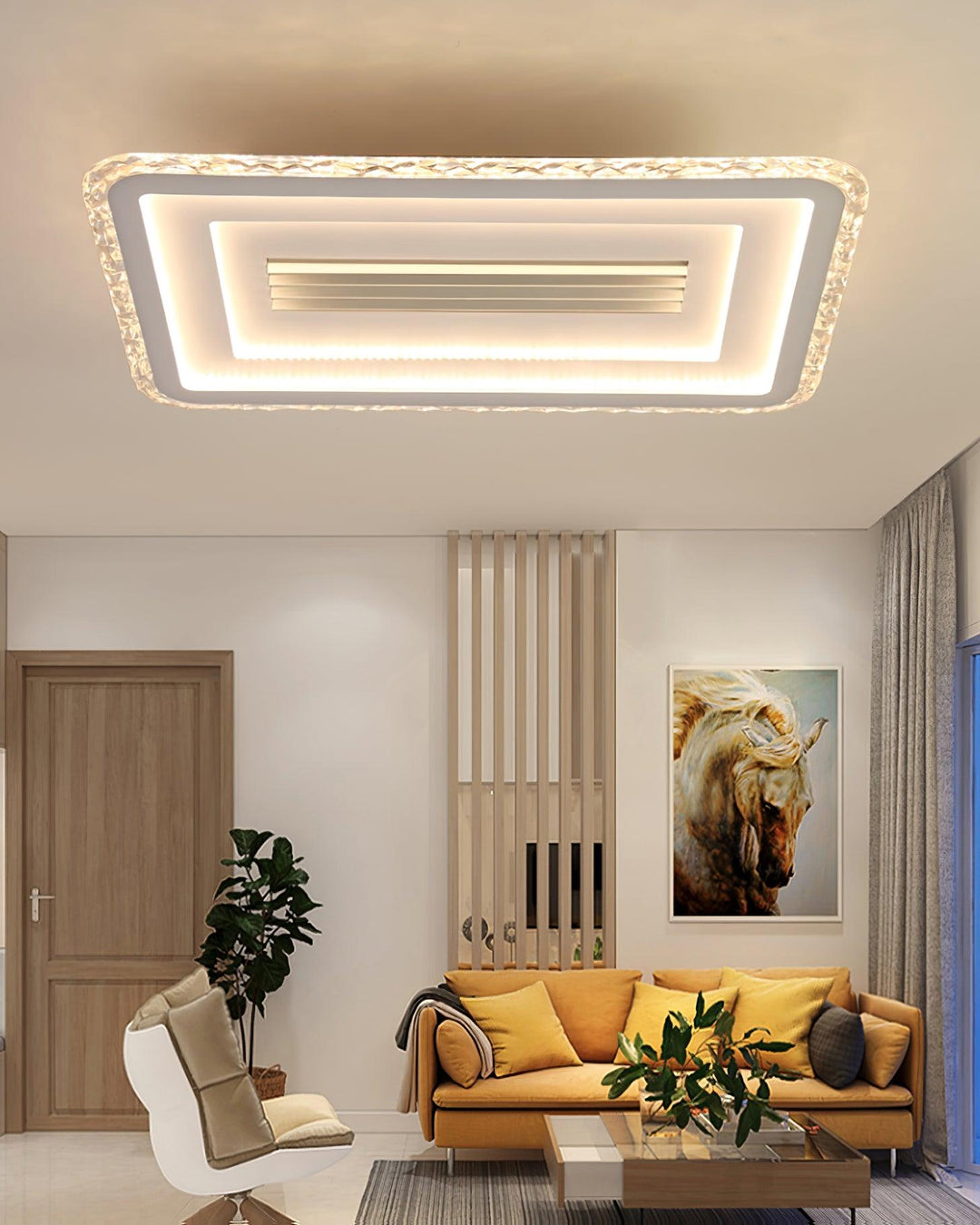 Acrylic Ultrathin Rectangle Ceiling Lamp - Vakkerlight