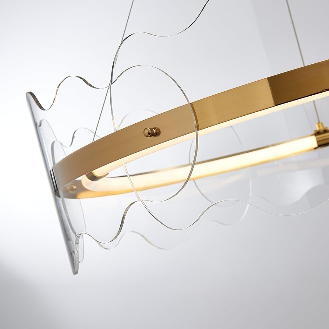 Acrylic Wave Chandelier - Vakkerlight