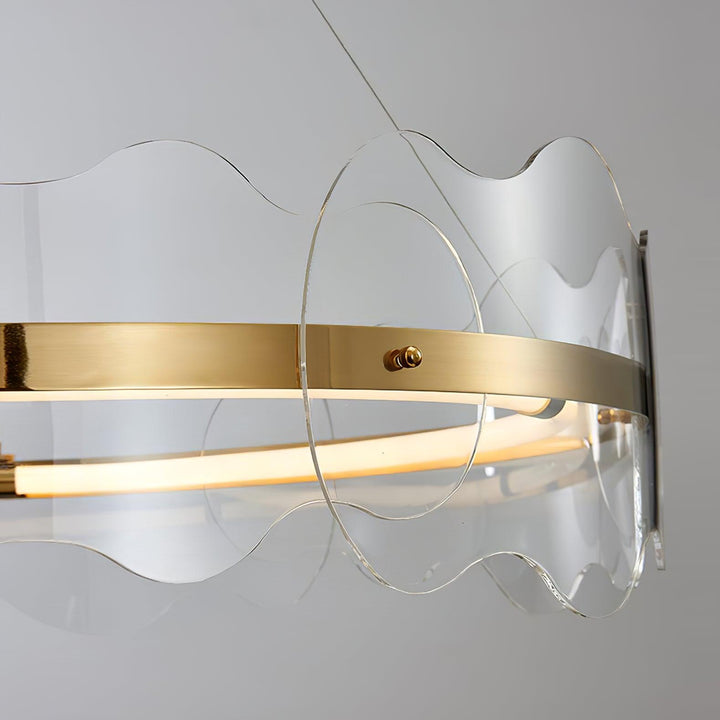 Acrylic Wave Chandelier - Vakkerlight