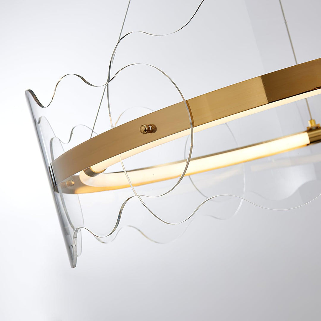 Acrylic Wave Chandelier - Vakkerlight