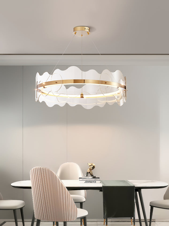 Acrylic Wave Chandelier - Vakkerlight