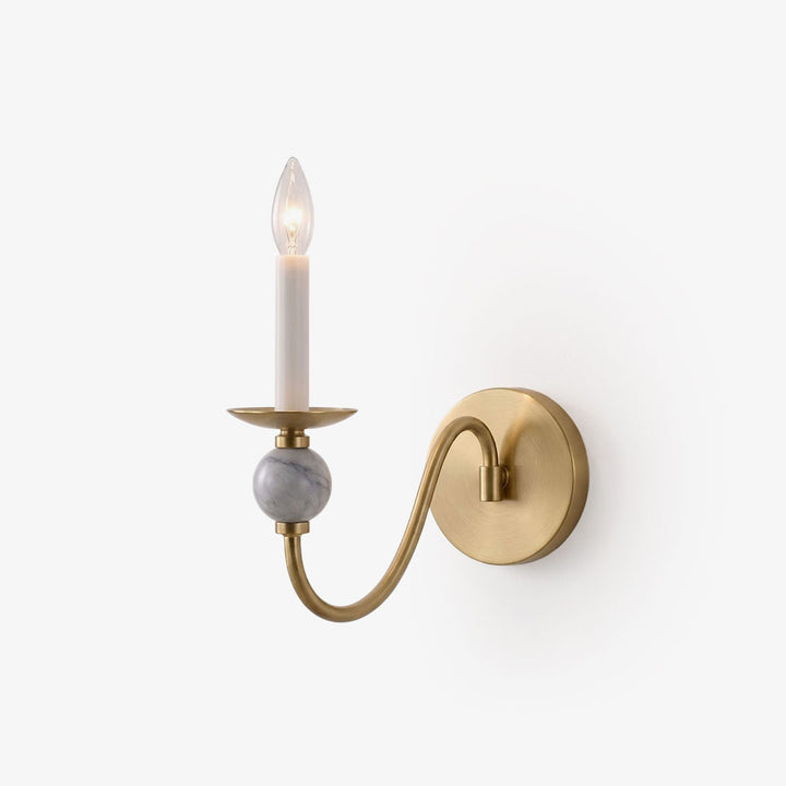 Adair Marble Ball Sconce