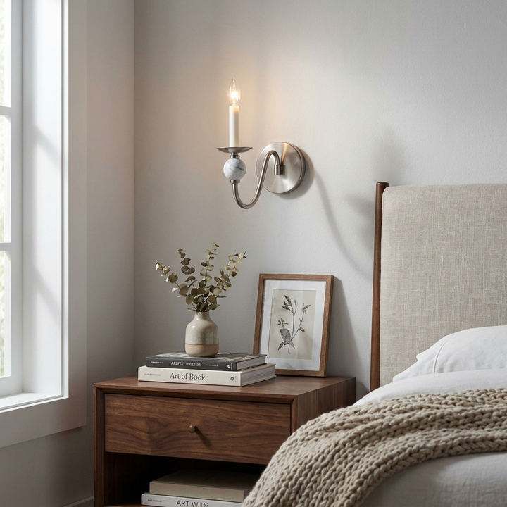 Adair Marble Ball Sconce