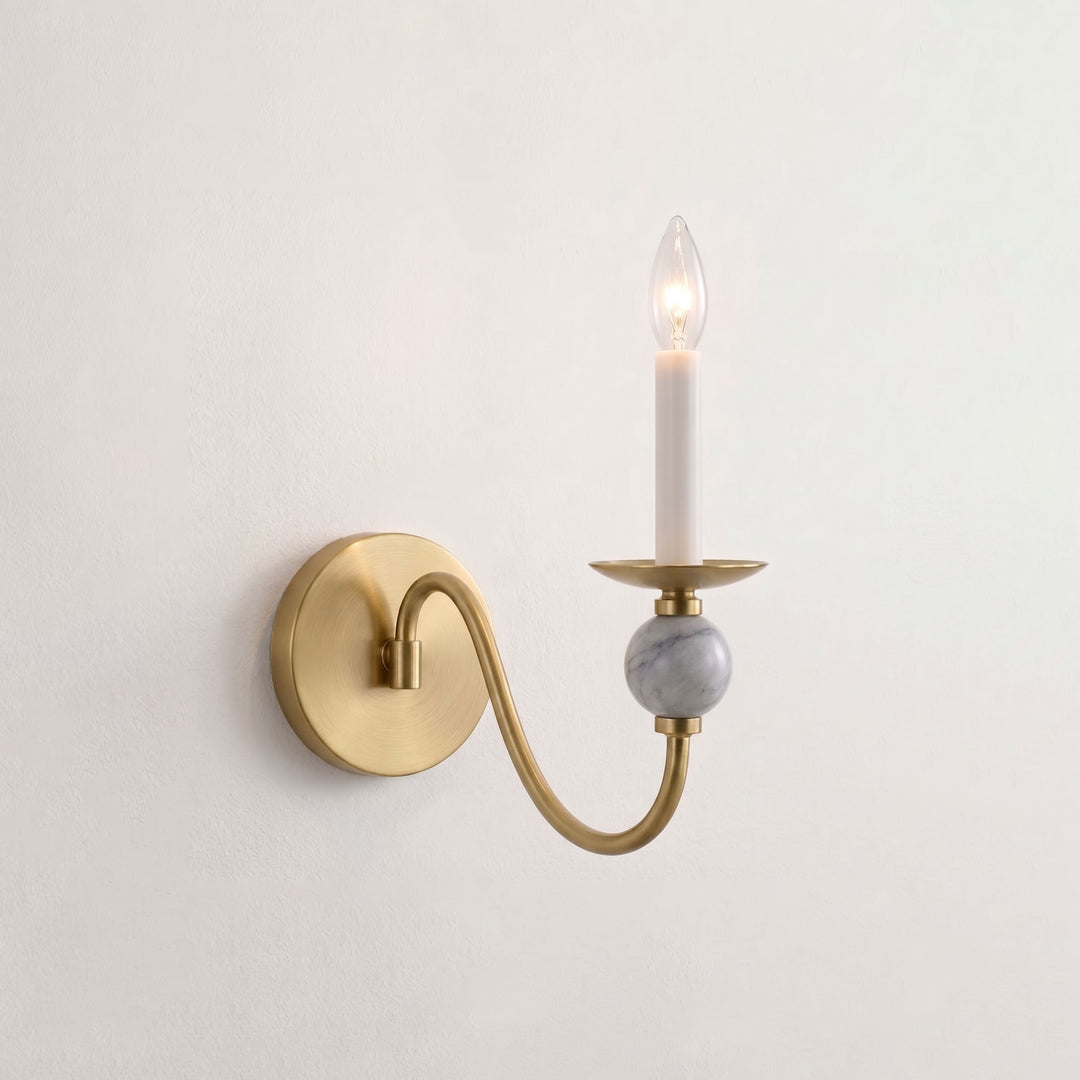Adair Marble Ball Sconce