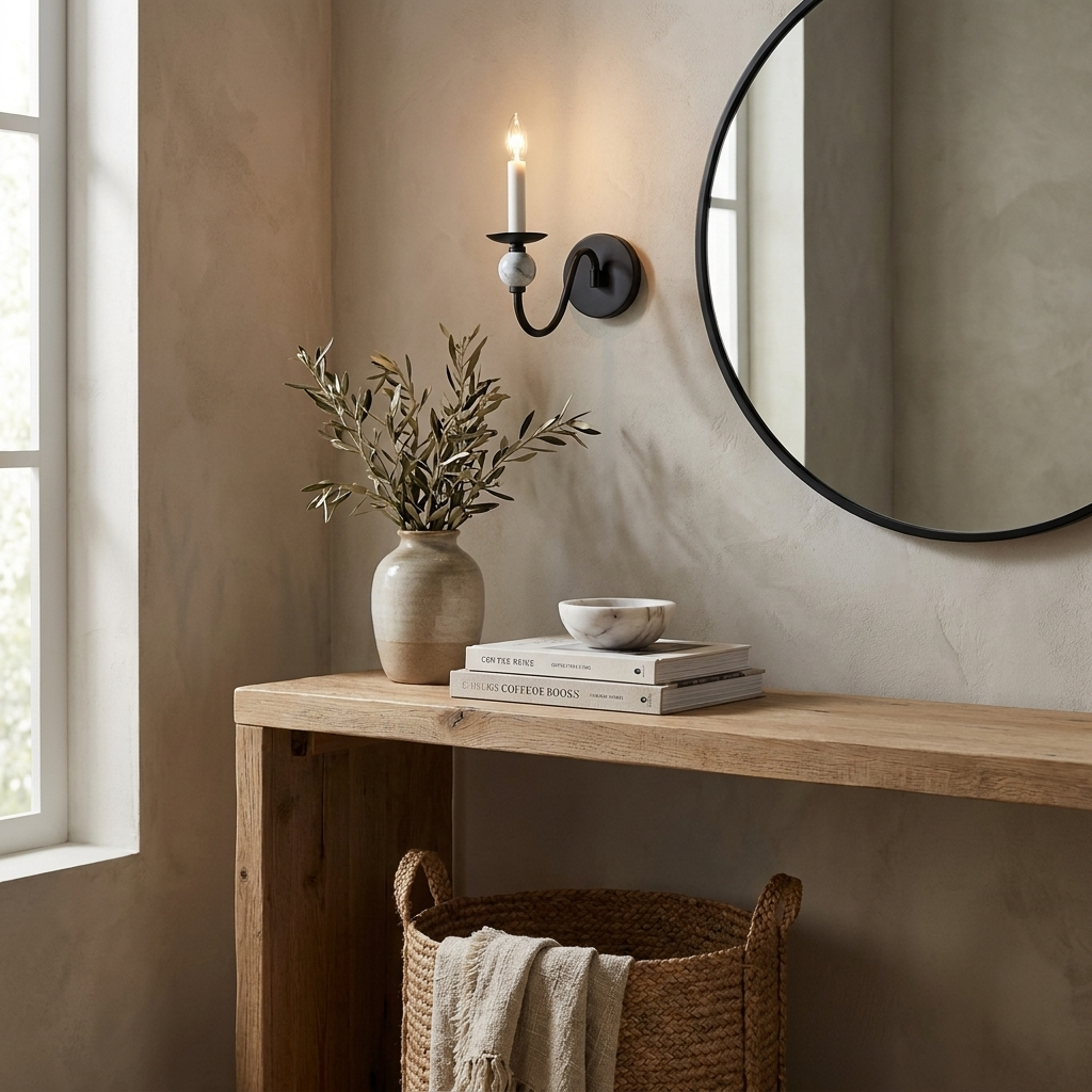 Adair Marble Ball Sconce