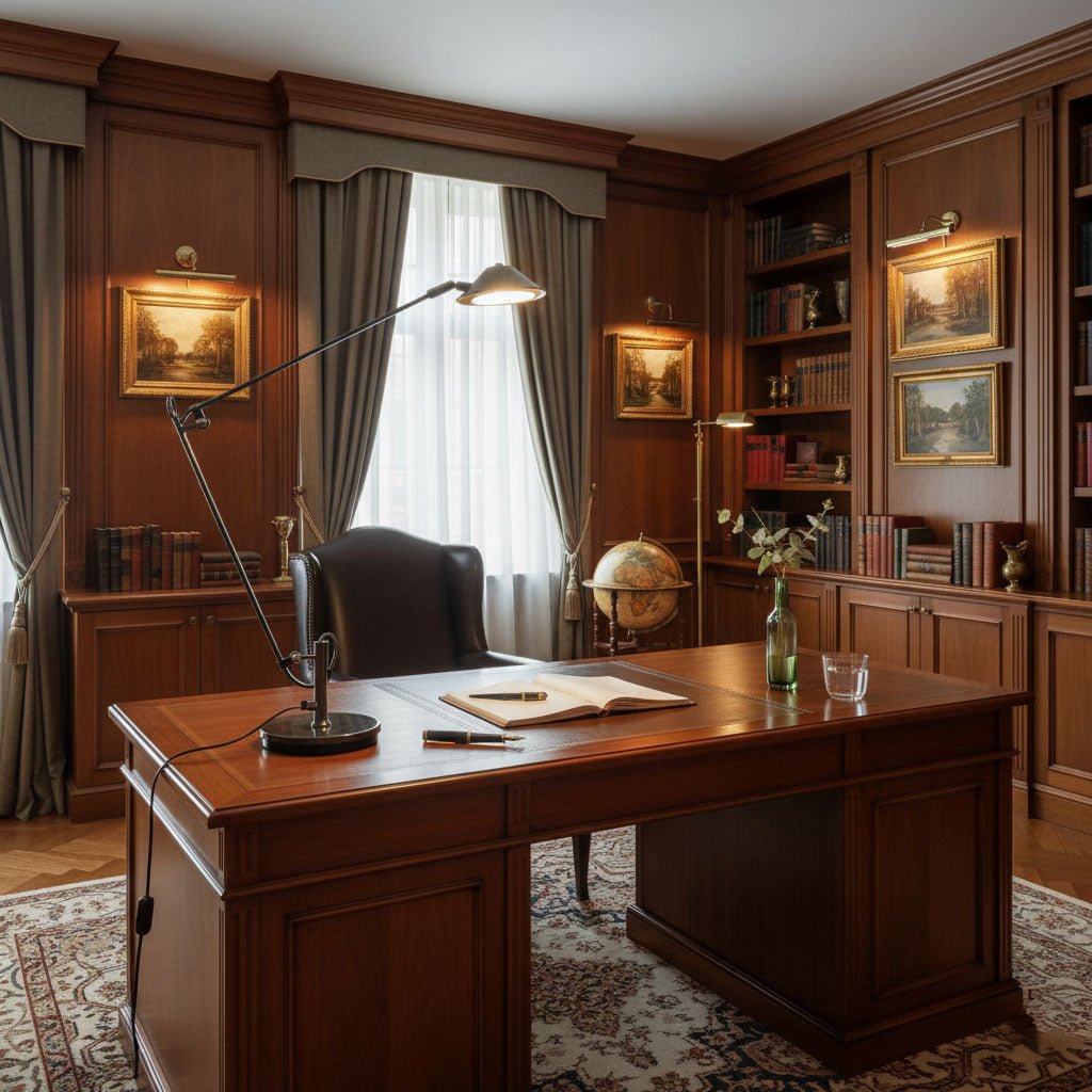 Adjustable Black Office Task Lamp - Vakkerlight