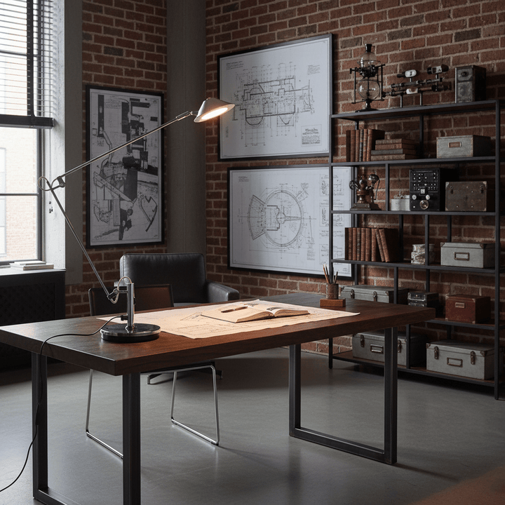 Adjustable Black Office Task Lamp - Vakkerlight