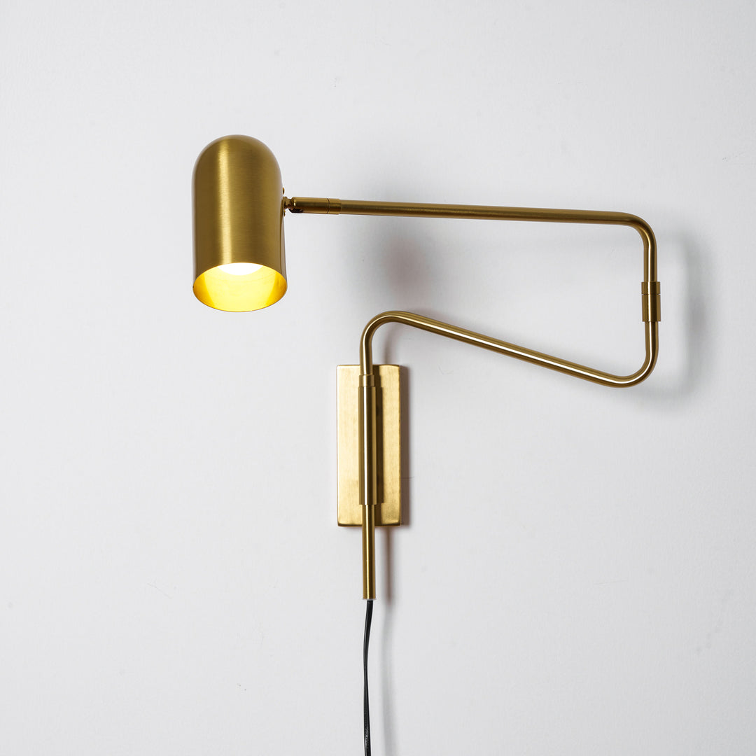 Adjustable Arm Plug In Wall Lamp - Vakkerlight