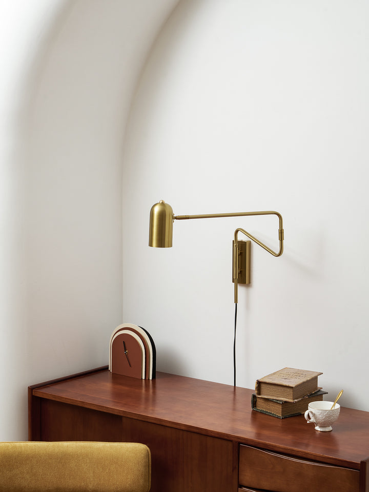 Adjustable Arm Plug In Wall Lamp - Vakkerlight