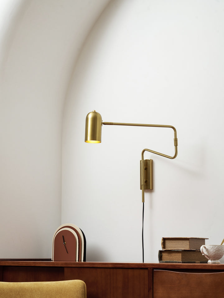 Adjustable Arm Plug In Wall Lamp - Vakkerlight