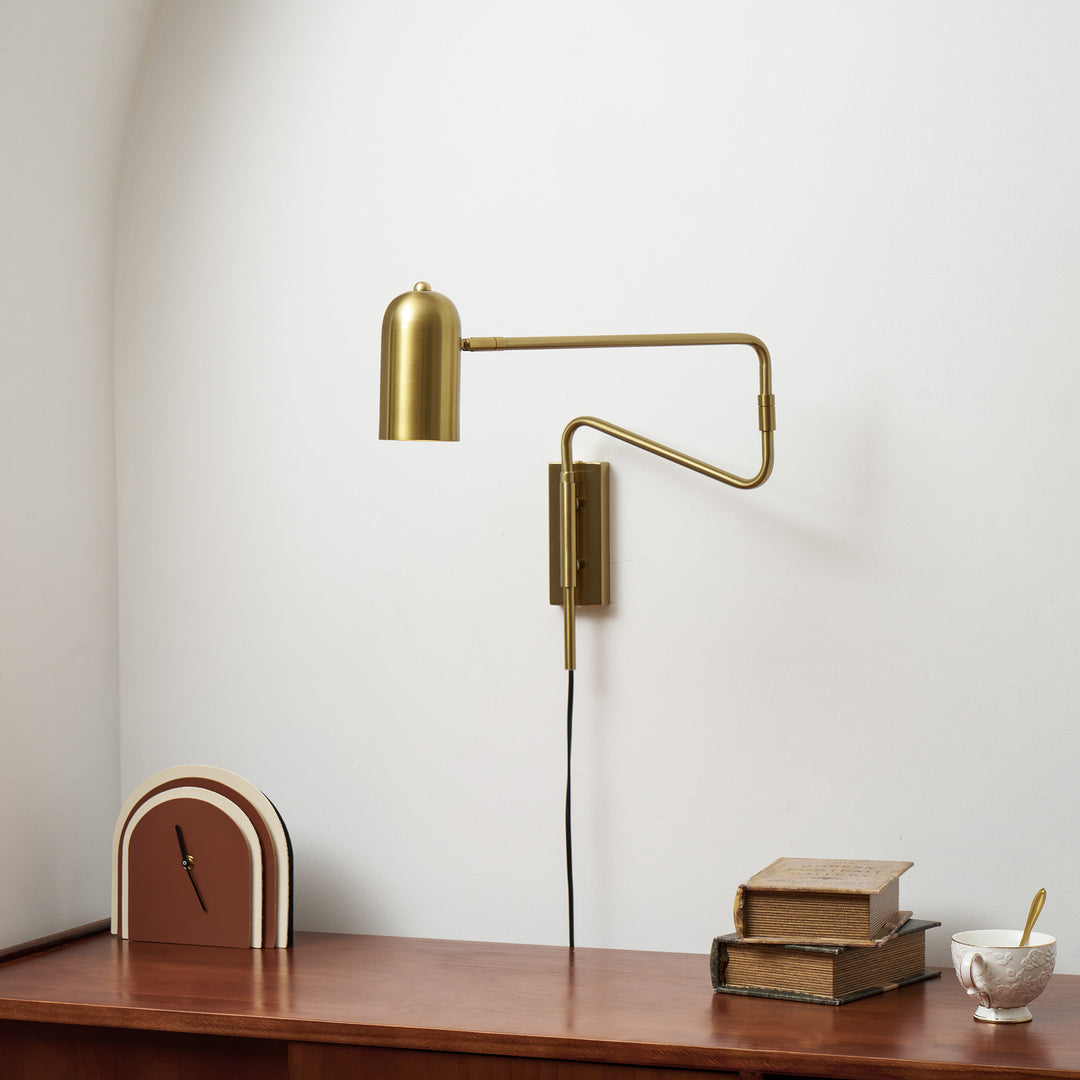 Adjustable Arm Plug In Wall Lamp - Vakkerlight