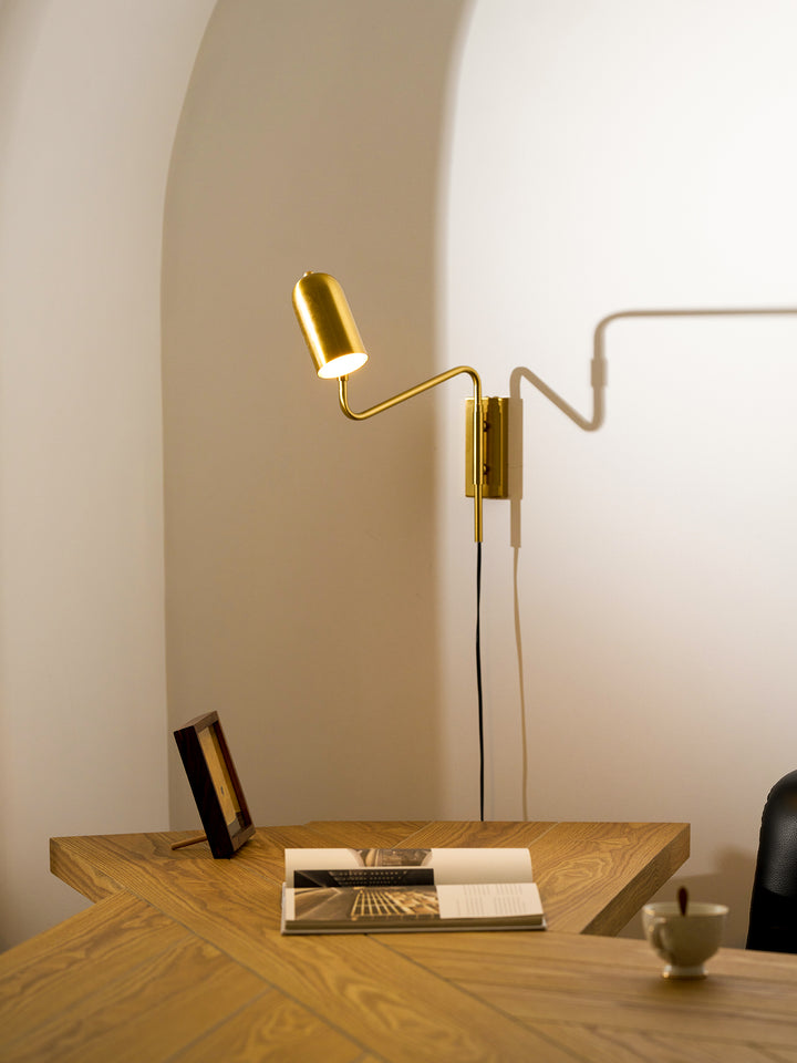 Adjustable Arm Plug In Wall Lamp - Vakkerlight