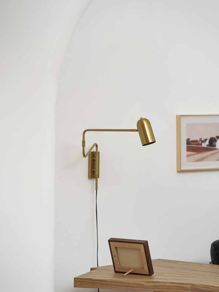 Adjustable Arm Plug In Wall Lamp - Vakkerlight