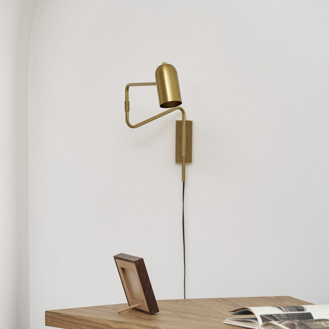 Adjustable Arm Plug In Wall Lamp - Vakkerlight