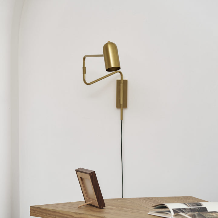 Adjustable Arm Plug In Wall Lamp - Vakkerlight