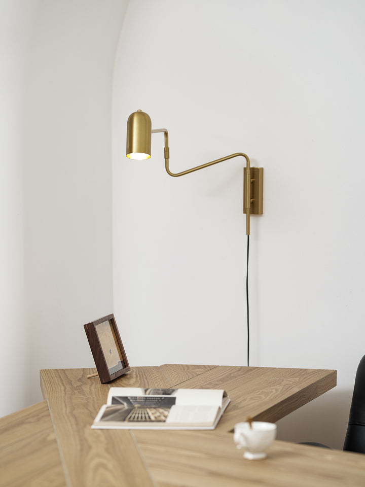 Adjustable Arm Plug In Wall Lamp - Vakkerlight