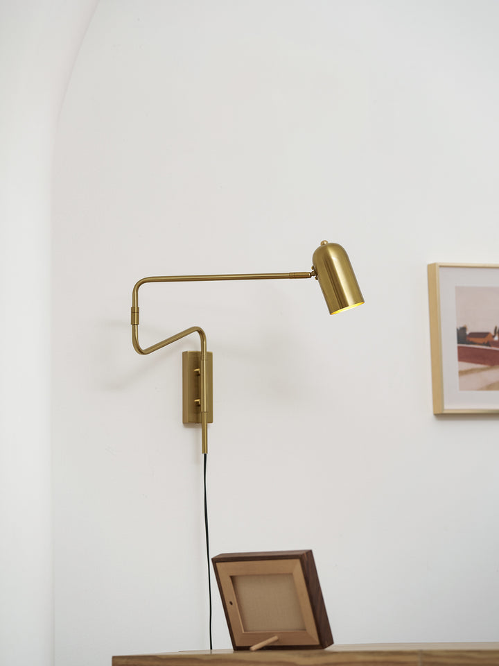 Adjustable Arm Plug In Wall Lamp - Vakkerlight