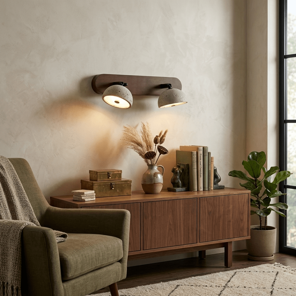 Adjustable Travertine Dome Vanity Light - Vakkerlight