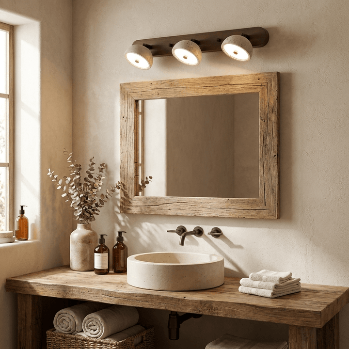 Adjustable Travertine Dome Vanity Light - Vakkerlight
