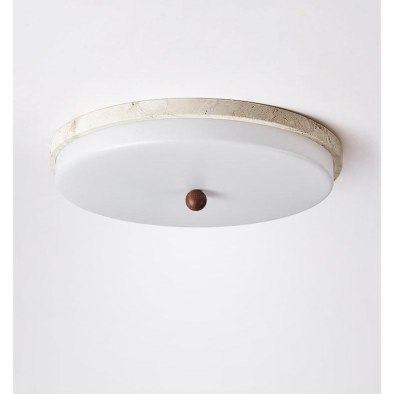 Aeon Travertine Orb Ceiling Light - Vakkerlight