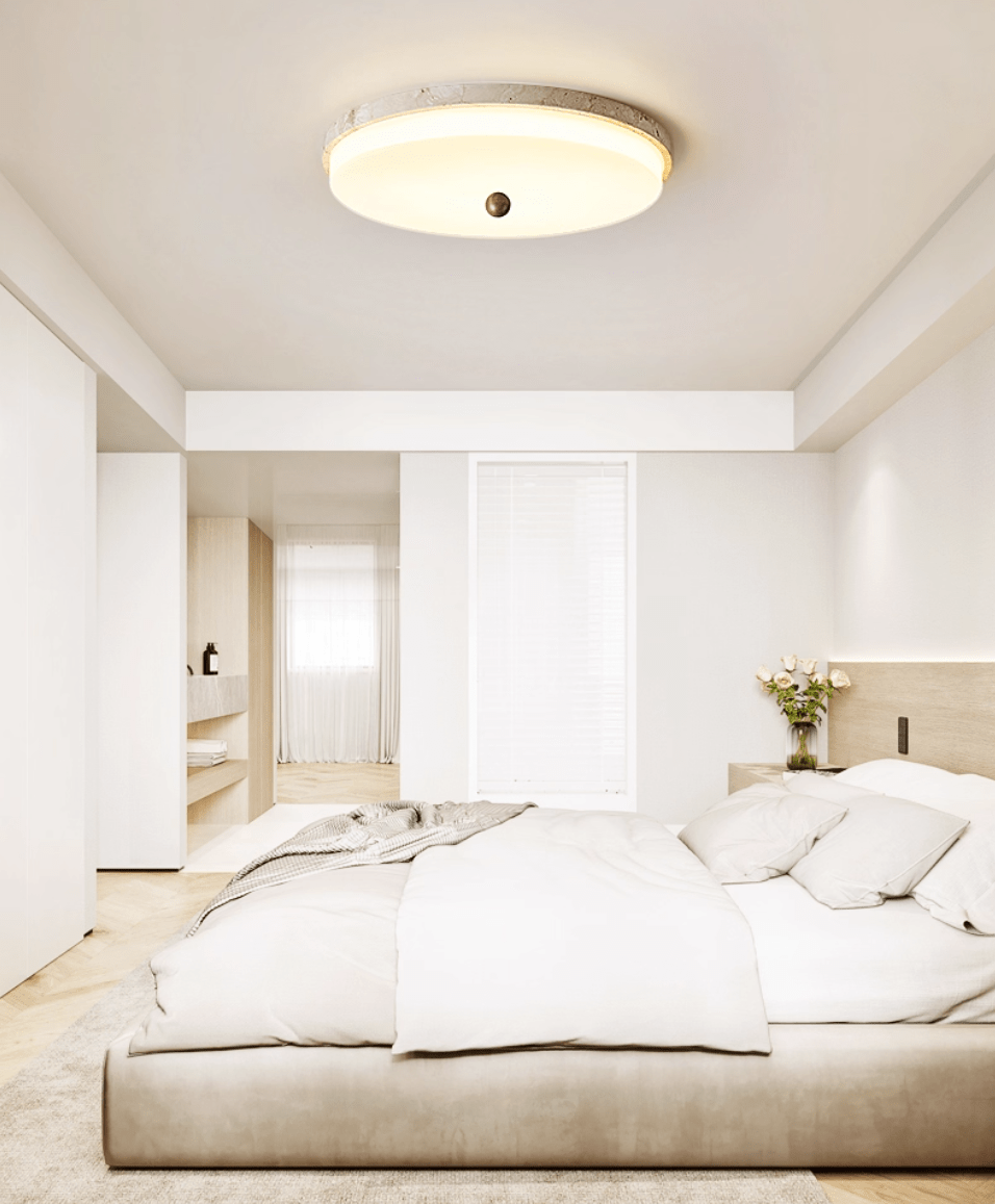 Aeon Travertine Orb Ceiling Light - Vakkerlight
