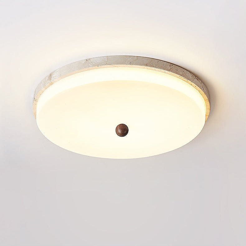 Aeon Travertine Orb Ceiling Light - Vakkerlight