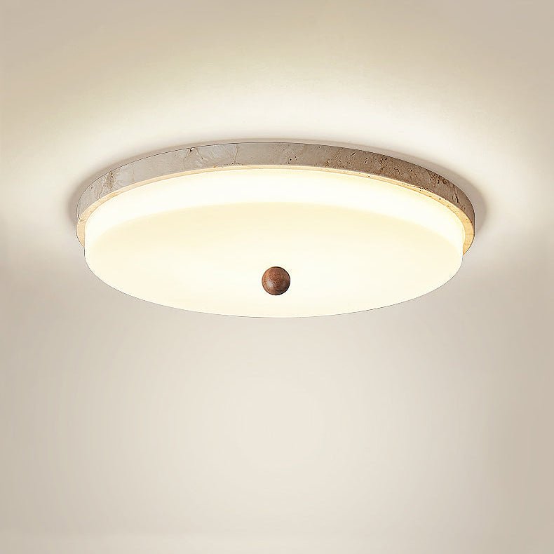 Aeon Travertine Orb Ceiling Light - Vakkerlight
